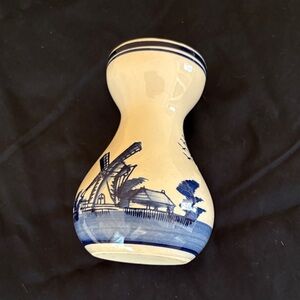 Blue and Cream Delpht Ceramic Vase